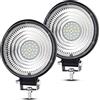 NWpangu 4pcs 72W Faro di Lavoro Trattore 4.5'' Lampada da lavoro a LED Blu Ciao, DRL Giallo Angel Eye Proiettore a LED Fendinebbia Fuori strada alla barca del camion SUV ATV 4x4(Blu)