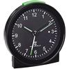 TFA Dostmann - Sveglia analogica, in plastica, 81 x 31 x 84 mm, colore: Nero