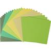 Vaessen Creative Florence Cartoncino Testurizzata - Materiali per Biglietti Colorati 15,5 x 15,5 cm - Verde 24 Fogli - Carta per Scrapbooking, Biglietti e Altri Progetti con la Carta - 216 gsm