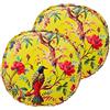 Paoletti Cuscini pieni di Poliestere Paradiso (Twin Pack), Cotone, Acacia, 50 x 12cm, 2 unità