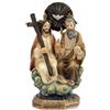 DRW Statuetta della Santisima Trinità in Resina dipinta a Mano da 15 cm