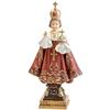 DRW Bambino Gesù di Praga in resina dipinta a mano 22 cm