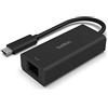 Belkin Adattatore USB C/Ethernet 2,5 Gb, Adattatore di rete da Thunderbolt 3 e 4 /USB-C a LAN, certificazione USB-IF, compatibile con MacBook Pro/Air, iPad Pro, XPS, Surface