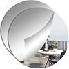 DRERIO 24 cm Specchio Rotondo Autoadesivo Set di 2 Specchi Rotondi Autoadesivi da 20cm Acrilico per Decorazione Parete - Alto-Riflettente per Bagno, Camera da Letto, Ingresso