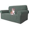 MAXIJIN Copridivano super elasticizzato per divano a 2 posti, coprisedili 1 pezzo Coprisedili jacquard Copridivano per cani Pet Friendly Fodera per divanetto aderente (2 posto, Verde Pisello)