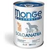 Monge Solo Anatra Monoproteico 400 gr Umido per Cani
