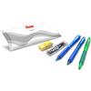 Pentel Set Scuola/Ufficio/Smart Working (2 sfera scatto Wow blu, 1 portamine Wow 0,7 mm, 1 tubetto mine 0,7 mm B, 1 gomma)