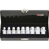 KS Tools 38 mm - 922.1369 - Set di 9 chiavi a bussola Torx 1/2 - E10 - E24