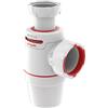 Wirquin 30722160 Sifone lavabo Neo Air ingresso 1/4 & uscita Ø40 zero perdite, bianco