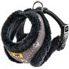 Ferplast Pettorina per Cani Gatti NIKITA FUR XS, Traspirante, Soffice Pelliccia Ecologica, Sottopancia Regolabile, Tortora