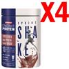 Enervit Protein KIT MAXI RISPARMIO con 4 barattoli da 420 grammi di Enervit Protein Sprint Shake gusto Cioccolato