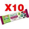 Enerzona Balance 40-30-30 Snack 10 barrette da 33g cada una - gusto Crunchy Berries ricoperta di Cioccolato