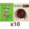 Enerzona Instant Meal 40-30-30 Shake Box 10 Buste 10x56 g Cioccolato Dark - Con Proteine e Magnesio - Senza coloranti