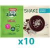 Enerzona Instant Meal 40-30-30 Shake Box 10 Buste 10x53g Cocco e Cioccolato - Con Proteine e Magnesio - Senza coloranti