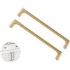 SYDARSYN 2 pezzi Maniglie per Mobili da Cucina 192mm, Maniglie per Cassetti in Lega di Zinco in Ottone Spazzolato per Cucina