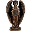 DRW Figura Angel Metatron in resina dipinta a mano colore bronzo 20 cm