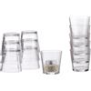 Relaxdays Set Portacandele, 12 pz., Rotondi, Decorazione da Tavolo, Bicchierini per Dessert, Vetro, 7,5 cm Ø,trasparenti
