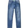 United Colors of Benetton Pantalone 4XA2CE00V Jeans, Blu Scuro Denim 901, KL Bambino