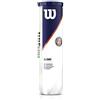 Wilson Roland Garros, WRT116400 Palline da Tennis Ufficiali, Tubo da 4 Palline, Tutte le Superfici, 18 x 4