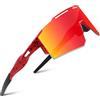 BangLong Occhiali da Ciclismo Antivento Occhiali da sole Uomo Donna TR90 Montatura UV400 Occhiali Sportivi per Ciclismo Veloce Corsa Golf Mtb Baseball Sport Outdoor Bicicletta