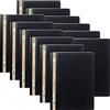 Eco-eco - Cartella per progetti e report in formato A4, 50% riciclata, confezione da 12, colore: Nero