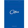 Calligraphe 15855C Bloc Notes per ufficio a punto metallico intestazione Blu (un marchio di Clairefontaine) - A5 14,8x21 cm - 100 fogli a quadretti piccoli- Carta 56 g - copertina semiavvolgente