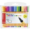 STABILO point 88 Mini - Fineliner - Astuccio da 18 (13 + 5 NEON) - Colori assortiti