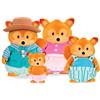 Li'L Woodzeez - Le volpi Tippytail - I piccoli Woodzeez - Famiglia di volpi Tippytail - Set di 4 figurine di animali da collezione floccati - Giocattolo per bambini dai 3 anni in su