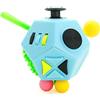 YUDOTE Maner Fidget Cube 2 Toys 12 Lati Antistress Gadgets Hand Dodecahedron Giocattolo Help Calmati ammazzare Il Tempo Dispositivo (Azzurro)