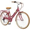 BIKESTAR Bici da Città Citybike in Alluminio 26 | 7 velocità Shimano Bici Retro Vintage Donna | Viola