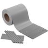 SONGMICS Strisce Privacy in PVC, Pellicola per Recinzione 40 m x 19 cm, Spessa e Opaca, con 25 Clip di Fissaggio, Grigio Chiaro GPJ040Q
