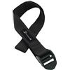 ProsourceFit Durable Cotton Cinch Buckle Yoga Strap for Stretching, Flexibility & Physical Therapy, Black