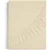 Burrito Blanco | Lenzuola con angoli 150 x 190/200 cm | Letto da 150 cm + misure disponibili) | Tessuto in cotone 100% | Design A8 Beige