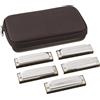Hohner Special 20 Gruppo di armoniche con custodia C-7 in chiavi di G, A, C, D, E - SPC
