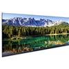 islandburner Quadro Moderno Alberi Lago Paesaggio di Montagna Stampa su Tela - Quadro x poltrone Salotto Cucina mobili Ufficio casa - Fotografica Formato XXL