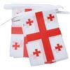 AZ FLAG Ghirlanda 6 Metri 20 Bandiere Georgia 21x15cm, Bandiera Georgiana 15 x 21 cm - Festone Bandierine