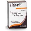 HealthAid Hair-vit - Integratore Capelli Uomo e Donna - Formula Potenziata con Collagene Marino e Gelatina Idrolizzata -Vitamine per Capelli, 90 Capsule Softgel