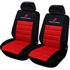 eSituro Set Coprisedili Auto per Van/Pkw/Furgone Antisudore Universali Anteriori Poliestere 2 Posti