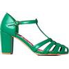 Joe Browns Stile Vintage Strappy Scarpe T-Bar Tacco a Blocchi Sandali, décolleté Donna, Verde, 40.5 EU