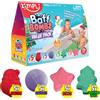 ZIMPLI - 20 Baff Bombz di Natale, Set Regalo di Bombe da Bagno per Bambini, Frizzanti da Bagno come Regalo di Natale, Divertente Idea Regalo per Bambini 4 5 6 7 8 9 Anni
