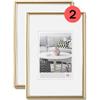 walther design cornice oro 20 x 30 cm confezione doppia, Galeria cornice in plastica KG030HD