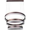 V-TAC LAMPADA LED SOFFITTO 86W 3 ANELLI CAFFE LUCE CALDA DIMMERABILE VT-82-3D-LED213991