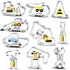 O-Kinee 10pz Mini Formine per Biscotti di Tagliabiscotti in Acciaio Inossidabile per Decorazioni in Fondente Pasticceria- Trattore Escavatore Bulldozer Martello Strumenti di costruzione