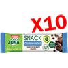 ENERZONA SNACK BALANCE 40-30-30 ENERZONA CRUNCHY CHOCO 10 Barrette da 33 g - Snack ad apporto bilanciato gusto Cioccolato