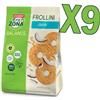 ENERZONA KIT MAXI RISPARMIO con 9 Sacchetti da 250 grammi di Enerzona Frollini 40-30-30 gusto Cocco
