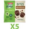 Enerzona Minirock 40-30-30 5 Bites Minipack 5X24 g Cioccolato al Latte - Ricco in Proteine, con Fibre - Senza Glutine