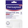 Hansaplast Cerotti Sensitive XXL, medicazione per ferite medio-grandi, 5 pezzi da 8 x 10 cm pz Cerotto
