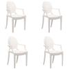 KARTELL set da 4 sedie LOUIS GHOST - 4x4852-E5