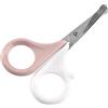 BÉABA - Forbicine per Neonati e Bambini, Forbici per Cura delle Unghie e Manicure, Punte Arrotondate, Rosa