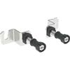 Geberit - Set Di Ancoraggio A Parete Per Montaggio Singolo, Per Telaio Geberit Duofix Per WC Sospeso, Con Cisterna Incasso Sigma 8 Cm (2 Pz) (111.013.00.1)